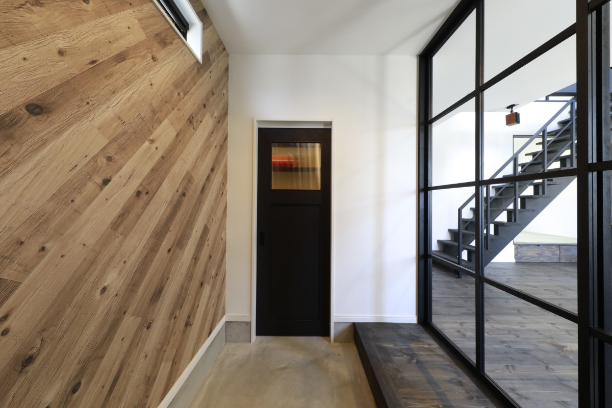 土間が広いエントランス