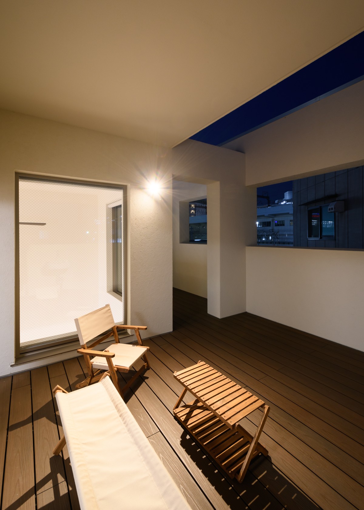 外断熱RC住宅のバルコニー