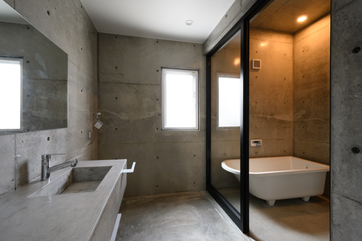 外断熱RC住宅のサニタリー