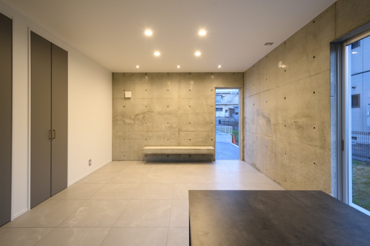 外断熱RC住宅のLDK