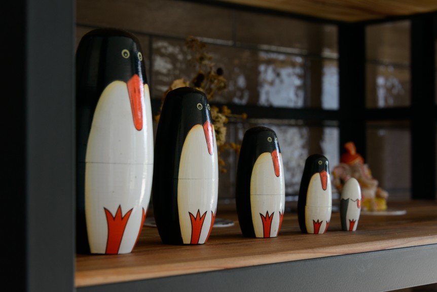 ペンギンの置物