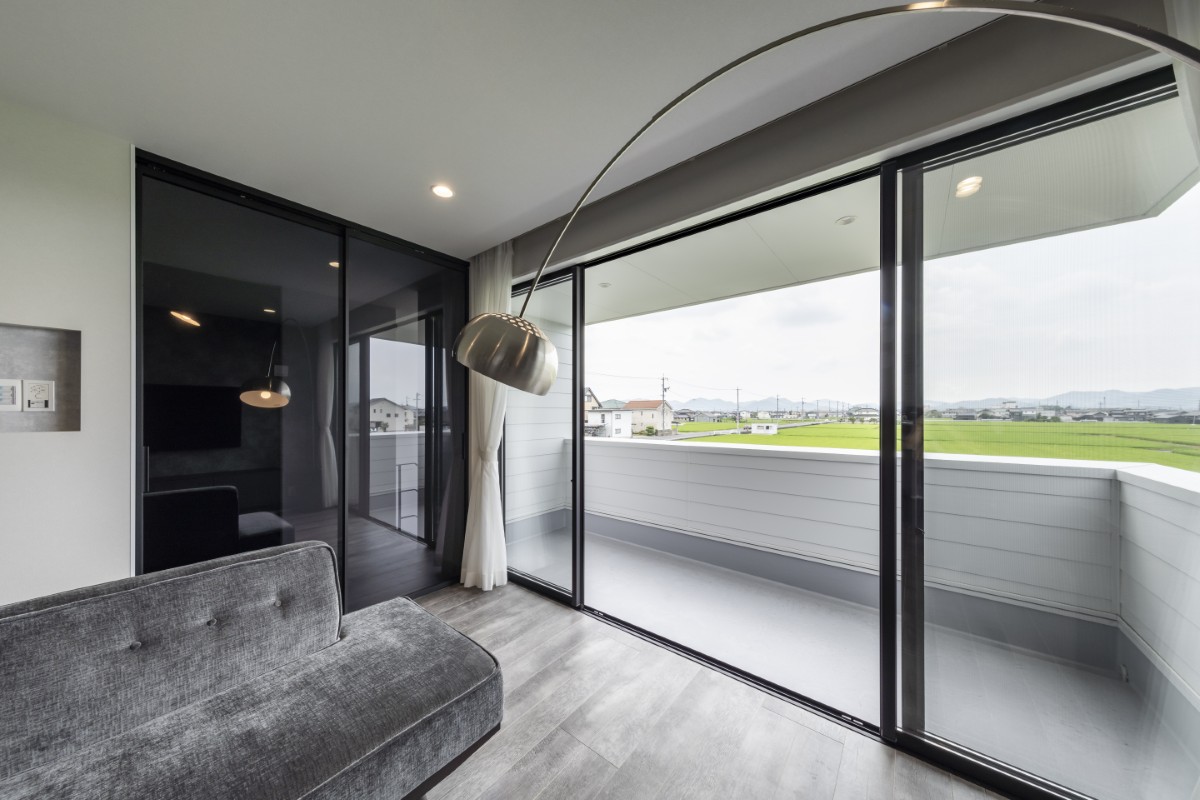 グレーインテリアのLDK