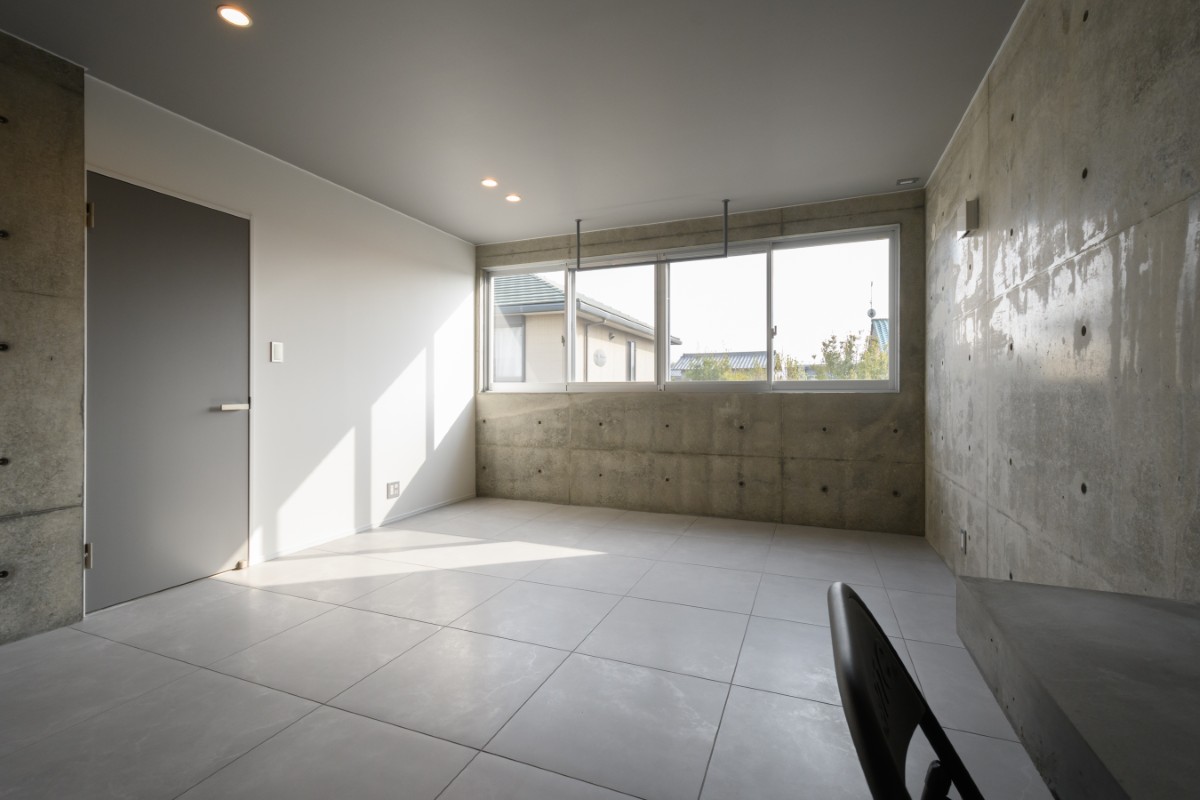 外断熱RC住宅の寝室