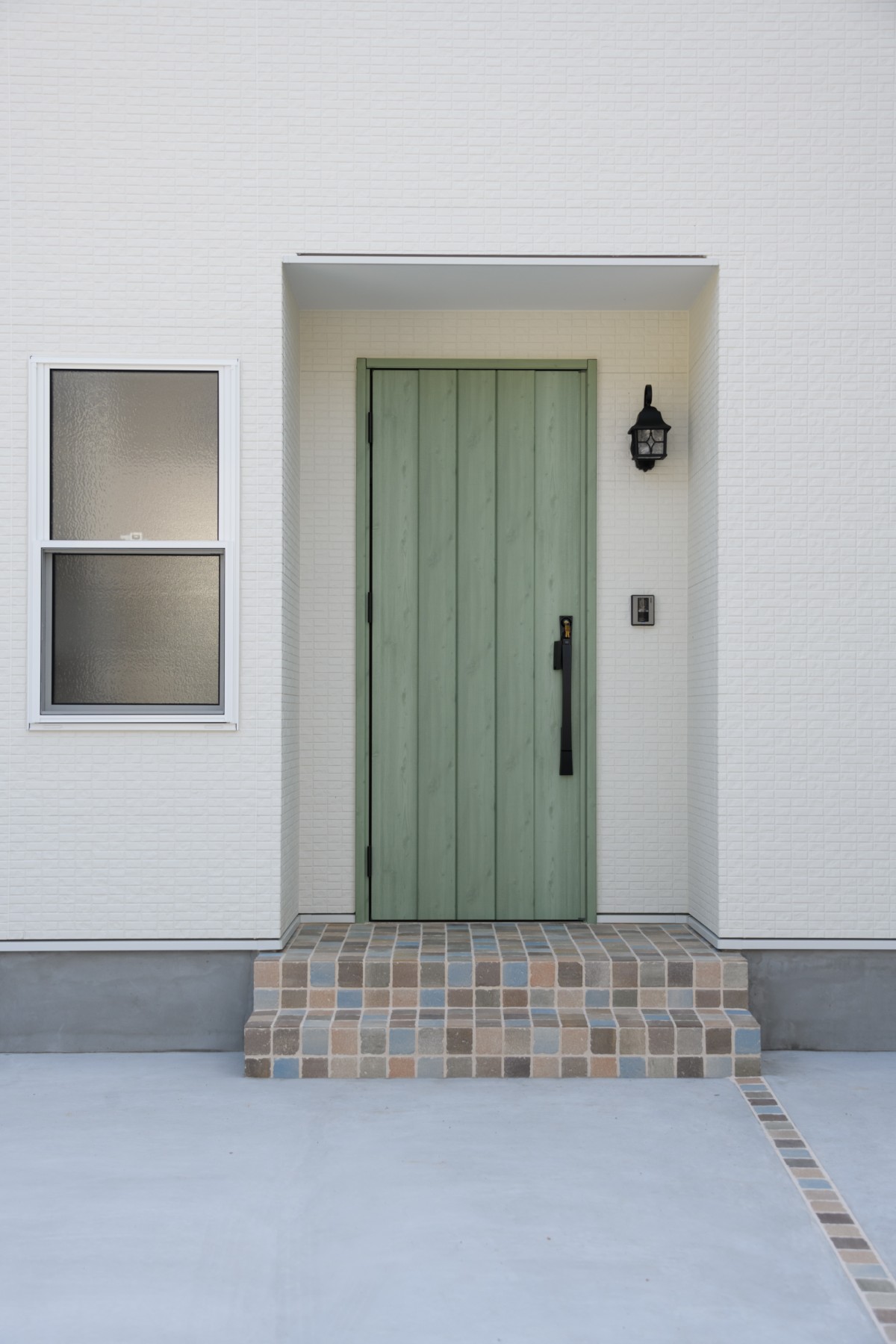 木造住宅のエントランス