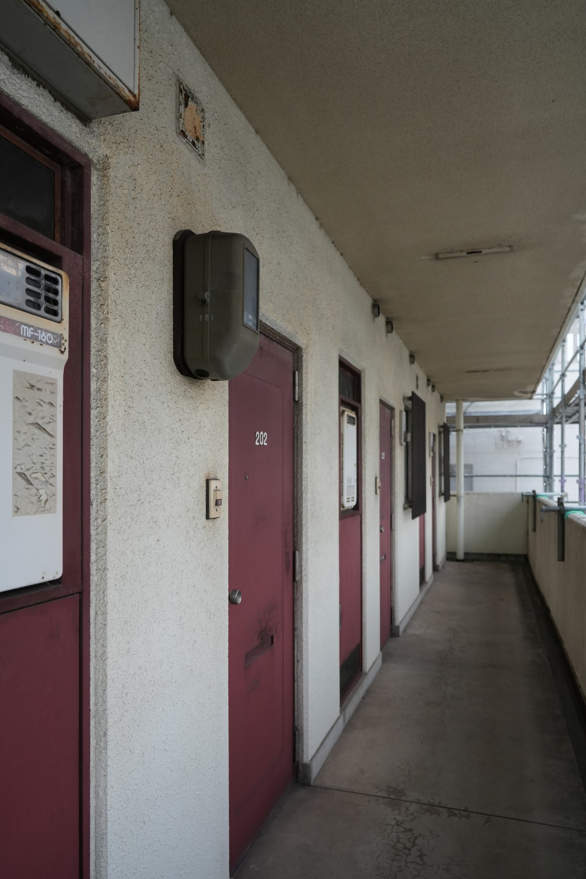 RC住宅の外廊下